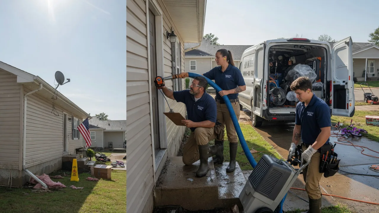 Ceiling Water Damage Restoration in Denison, TX near me