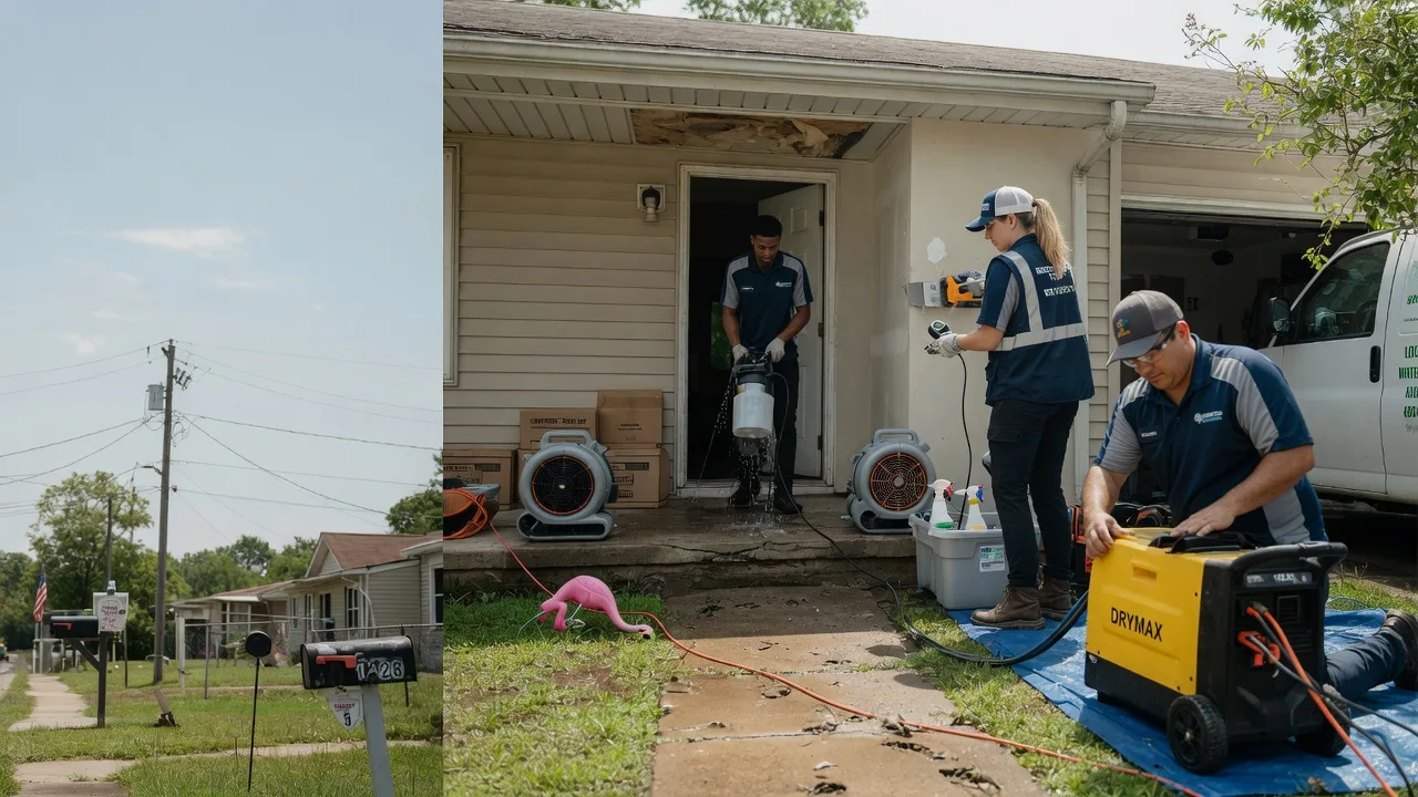 Storm Damage Water Removal in Denison, TX near me